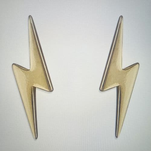 Silver / Gold Lightning earrings
