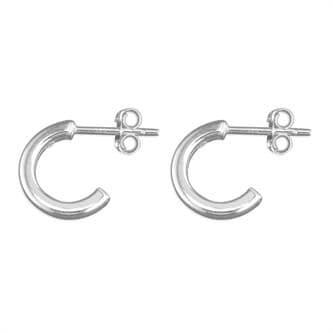 Silver hoop earrings - small