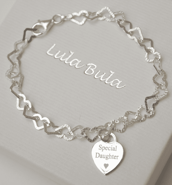 Special Granddaughter gift bracelet - FREE ENGRAVING