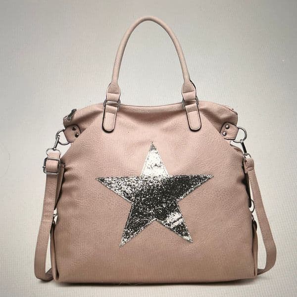 SPECIAL OFFER: Fabulous faux leather star tote bags - various colours