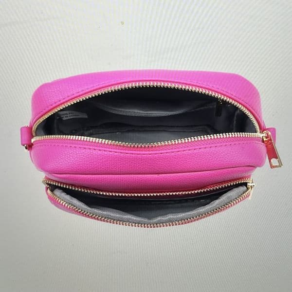 SPECIAL OFFER: Faux leather dual compartment bag & strap - various colours