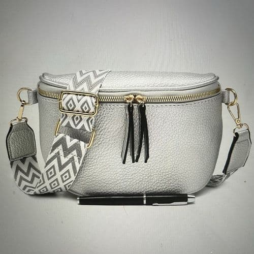 SPECIAL OFFER: Gorgeous crossbody bag with patterned bag strap- various colours
