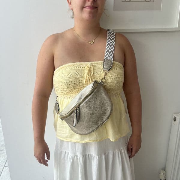 SPECIAL OFFER: Gorgeous crossbody bag with patterned bag strap- various colours