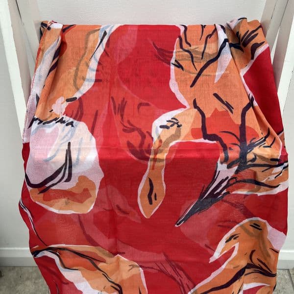 SPECIAL OFFER: Red & orange abstract print