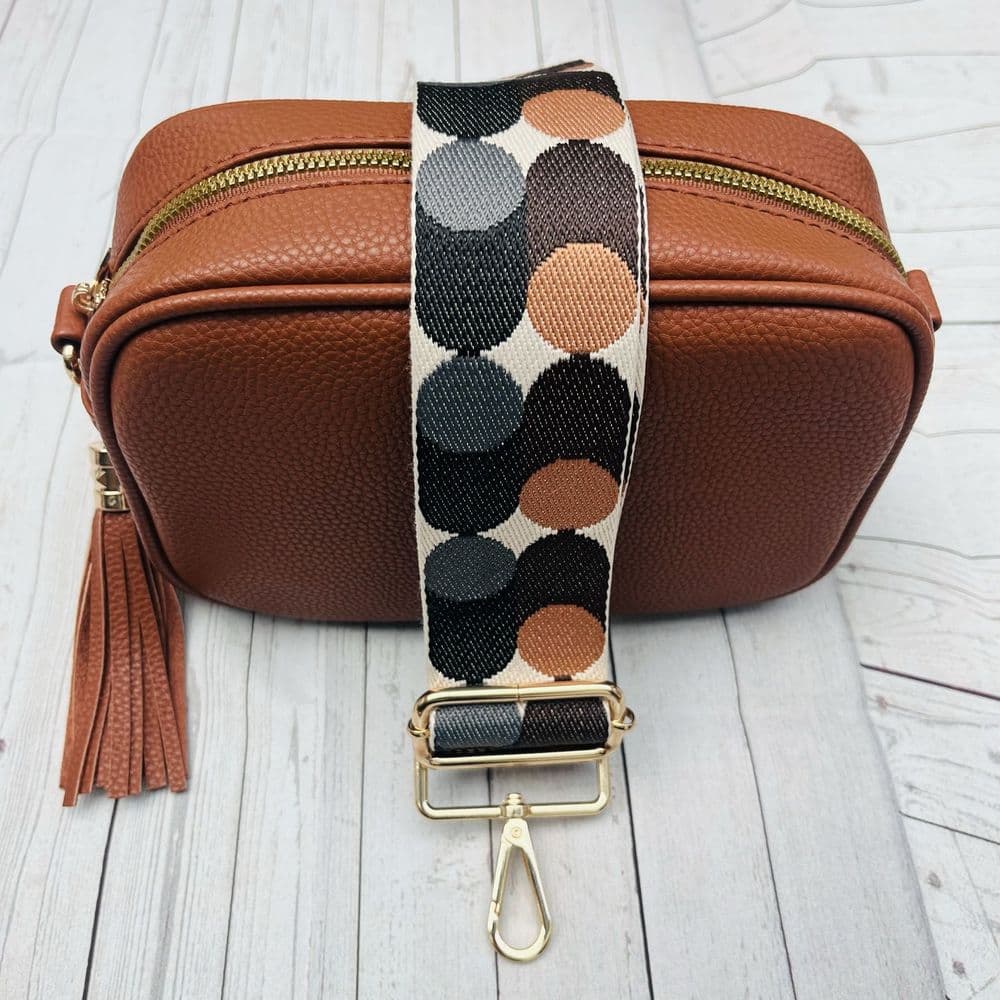 Tan leather bag strap cheap