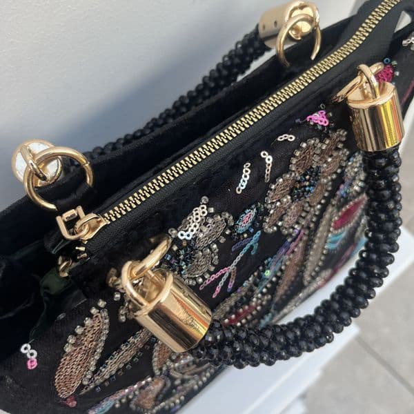 Vintage inspired velvet bag