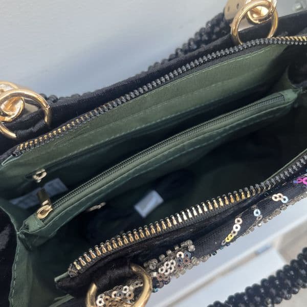 Vintage inspired velvet bag