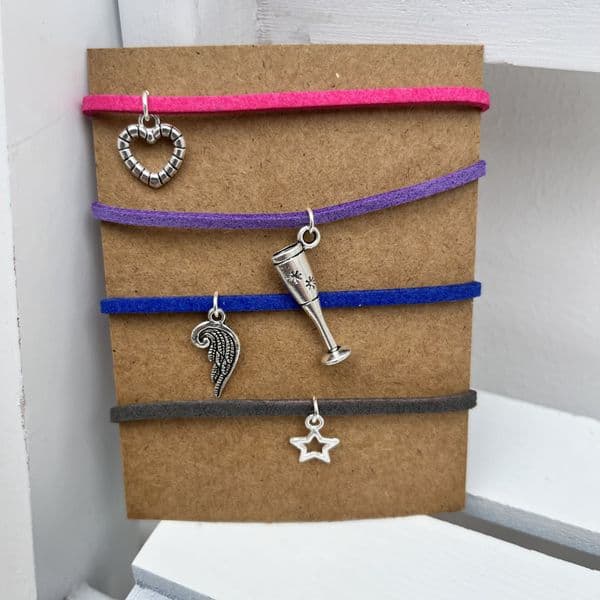 Wish bracelet - various colours & charms