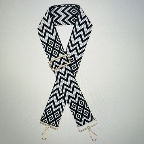 Zig zag design bag strap - 5cm