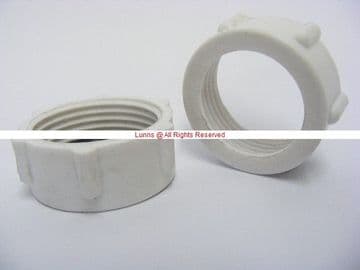1" Plastic Urinal for 15mm Pipe Sparge Pipe To Syphon Nut c/w Black O Ring - Bespoke Part