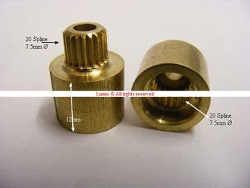 2020 Brass Spline Extension B54N13 HC14 - No Longer Available