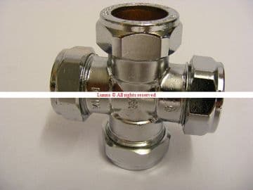 22mm Compression Cross Chrome - Bespoke Part