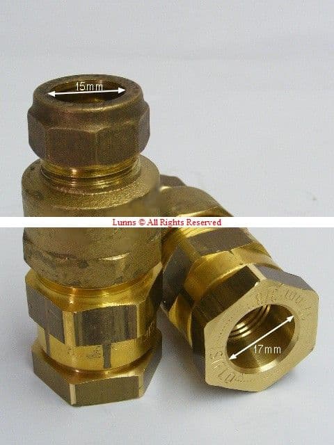 3/8in Durapipe Polyorc Iso (17mm OD) x 15mm Copper (Compression) Transition Adaptor - Bespoke Part