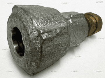 3/8in Durapipe Polyorc Iso (17mm OD)x15mm Copper (Comp) GALV/BRASS Transition Adaptor - Bespoke Part
