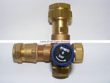6 Bar Pressure Relief/Expansion Core Valve c/w vessel service connection