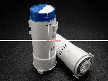 ABA195 WDI White Blue Top Snap On DD Flush Valve TR4 - Bespoke Part