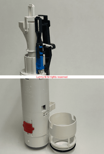 ABA44 Mk2 Watermark SMALL HOOK WDI ECO Flush Valve UPC K4050 ABA1FV1NOT - Bespoke Part