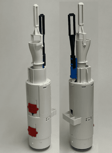 ABA56 Watermark Long Hook Frame Flush Valve UPC ECO K4050 FV1 - Bespoke Part