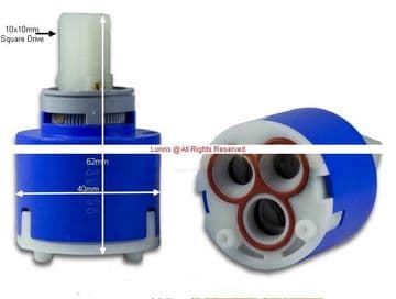 Abiante K Series Flat Base 40mm Cartridge (Anti Clockwise Rotation) C10A - Bespoke Part