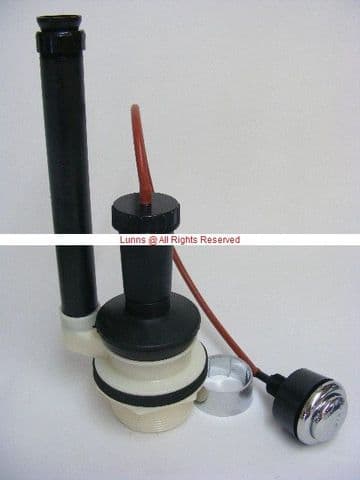 Abiante Kerasan Black Dump Flush Valve c/w Button and Cable FVL36 - Bespoke Part