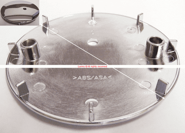 ABS 2 Pin 8 Blade Shower Waste Top Cover V54698367 V545887161133 - Bespoke Part