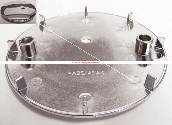 ABS 2 Pin 8 Blade Shower Waste Top Cover V54698367 V545887161133 - Bespoke Part