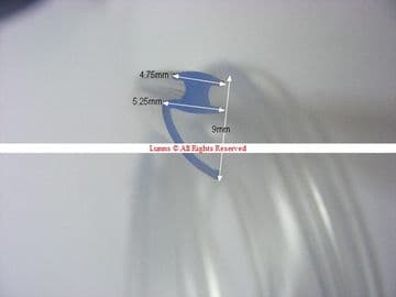 Akar Ampoule Bath and Shower Screen Seal 1900mm A54SL0 TR-MS OFC16 - Bespoke Part