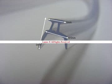 Akar Yuan Bath & Shower Screen Seal A54MC8 850mm USV3-1 - Bespoke Part