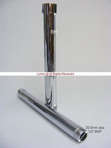 Albacore 1/2" Shower Riser Extension Pole - Bespoke Part UP3-1