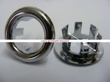 Albacore 23mm Lightweight Overflow Cover Bezel Chrome - Bespoke Part