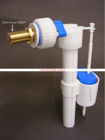 Albacore 3/8B Kidney Side Inlet Brass Tail Float Valve MR6 - Bespoke Part