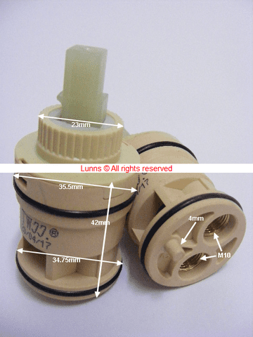 Albacore Beige Double Ring Single Peg 35mm Cassette Cartridge AL23 - Bespoke Part