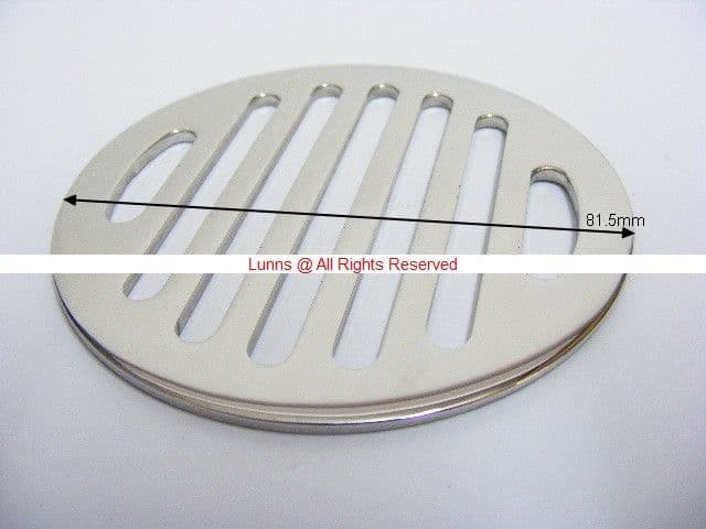 Albacore Chinese 100-81 Round Chrome Slotted Grate OF-DEL-FC (1)