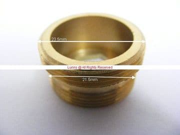 Albacore Spout Adapter M24M22 MalexMale 21.5mmx23.5mm Brass