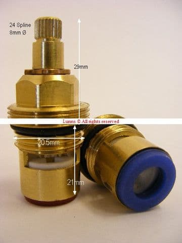 AP24 1/2in Ceramic Disc BS5412 Cartridges Pair T24-4