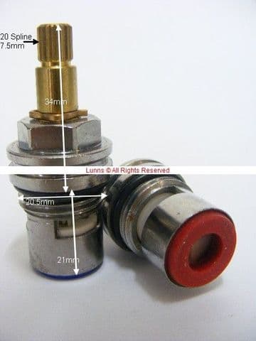 APC20 Mk2 2034 BS5412 Ceramic Disc Cartridge Valves Pair T20-3