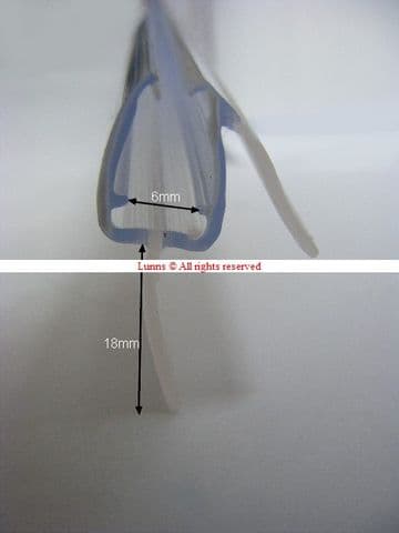 Aqafix Coral 6mm Bath Screen Seal 730mm C54149