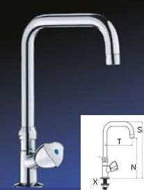 Aqafix M54253 Swivel Sink Piller Tap