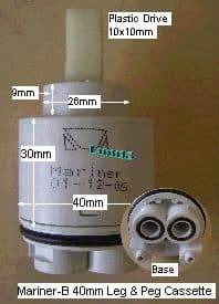 Aqafix Mariner-B Leg & Peg Cassette