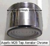 Aqafix Tap Anti Splash Aerator CP M28 each