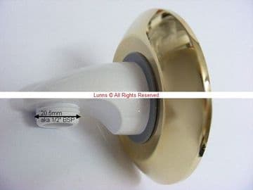 Aqualisa 15mm Wall Outlet - White Gold - 235018-WG PKIT992024 - Bespoke Part