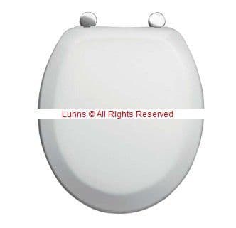 Armitage 11730 Mk3 WC Seat 435x370 White (Hinge area recessed below pan rim) - Bespoke Part