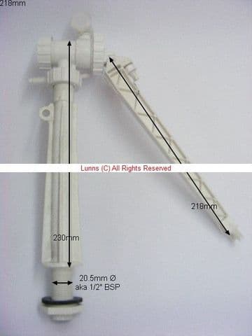Armitage Shanks Cottage Mk1 17420Mk3FT 230mm Bottom Entry Part 3 ME Series Ballvalve - Bespoke Part