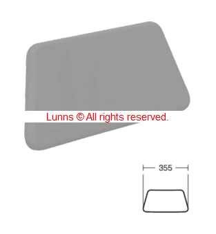 ARMITAGE SHANKS S1208XK CONTOUR 21 SHOWER SEAT BACK REST - GREY - Bespoke Part