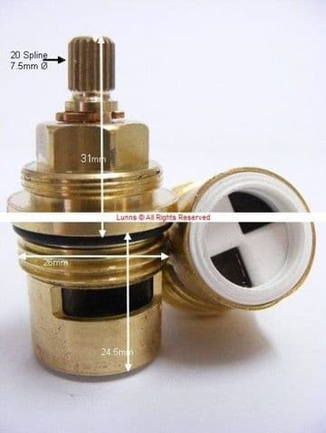 Armitage Sol Mk3 Shower Ceramic Disc Cartridge TX20-1