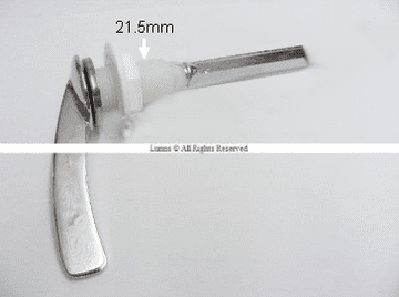 Armitage Standard Font Action Cistern Lever (for China Cistern) Chrome