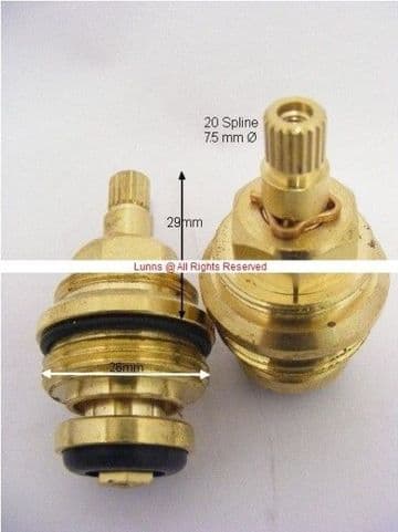 Armitage20 Mk5 Bath Gland Washer Valve 3/4in S07SJ02SC-5 (PKITD54AF) T20-7