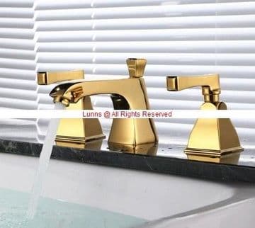 ArmitageA MK1 Town Square Three Hole Basin Mixer without Waste GOLD ORL1-1 - Bespoke Part