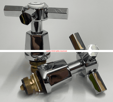 Art Deco 5412 Headwork Kit Chrome Pair RLFC - Bespoke Part