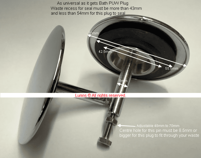 As Universal As It Gets  Mushroom Bath Pop Up Waste Plug KELVINPUWC82C - Bespoke Part